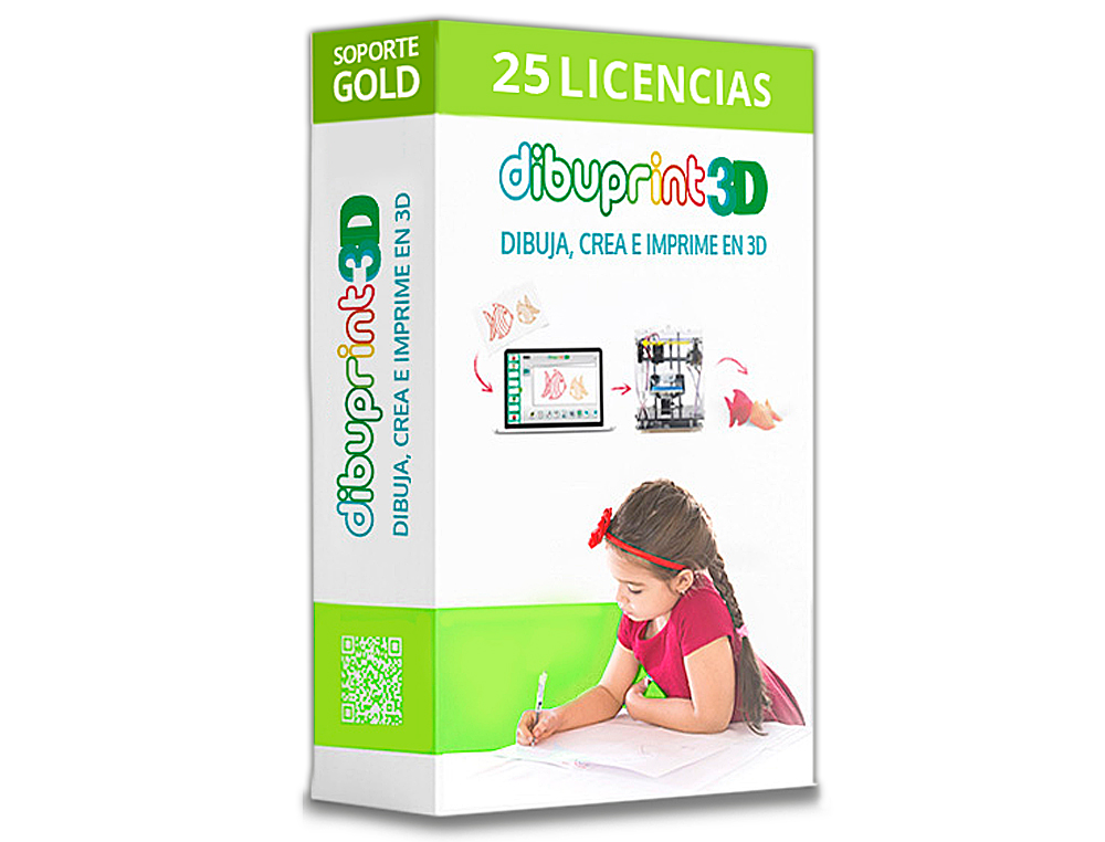 3D COLIDO - Dibuprint software medium soporte gold 8x5 licencias 25 (Ref. DIBUPRINT3D-GOLD25)