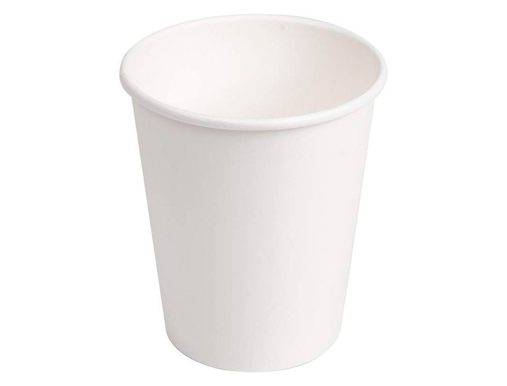 BLANCA - Vaso de carton biodegradable blanco 290 cc paquete de 50 unidades (Ref. 102624)