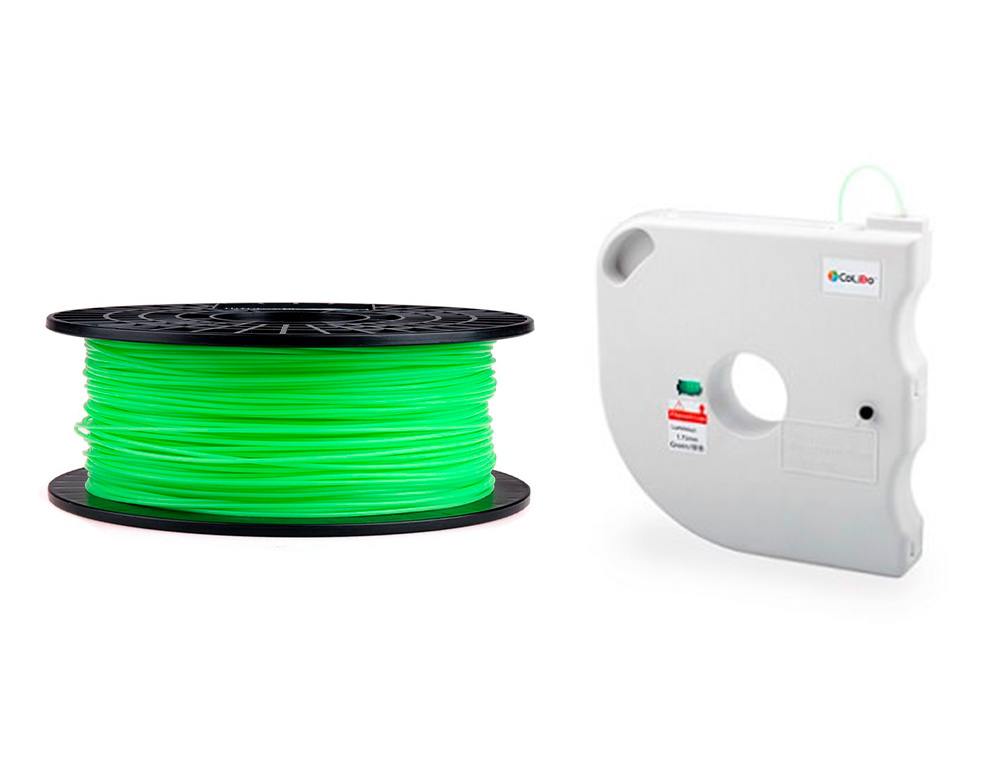 3D COLIDO - Filamento pla luminoso 1,75 mm 1 kg verde (Ref. COL3D-LCD077G)