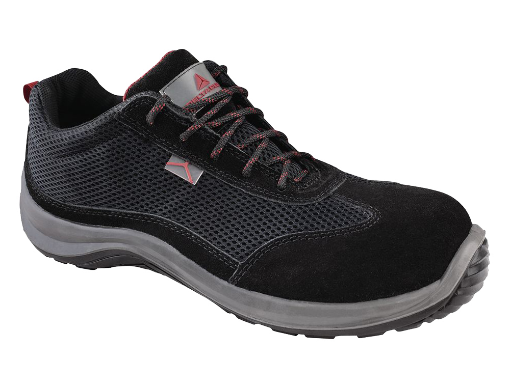 DELTAPLUS - Zapatos de seguridad asti piel de serraje afelpado suela de composite negro talla 42 (Ref. ASTISPNO42)