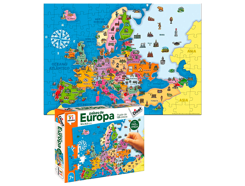 DISET - Juego didactico paises de europa (Ref. 68947)