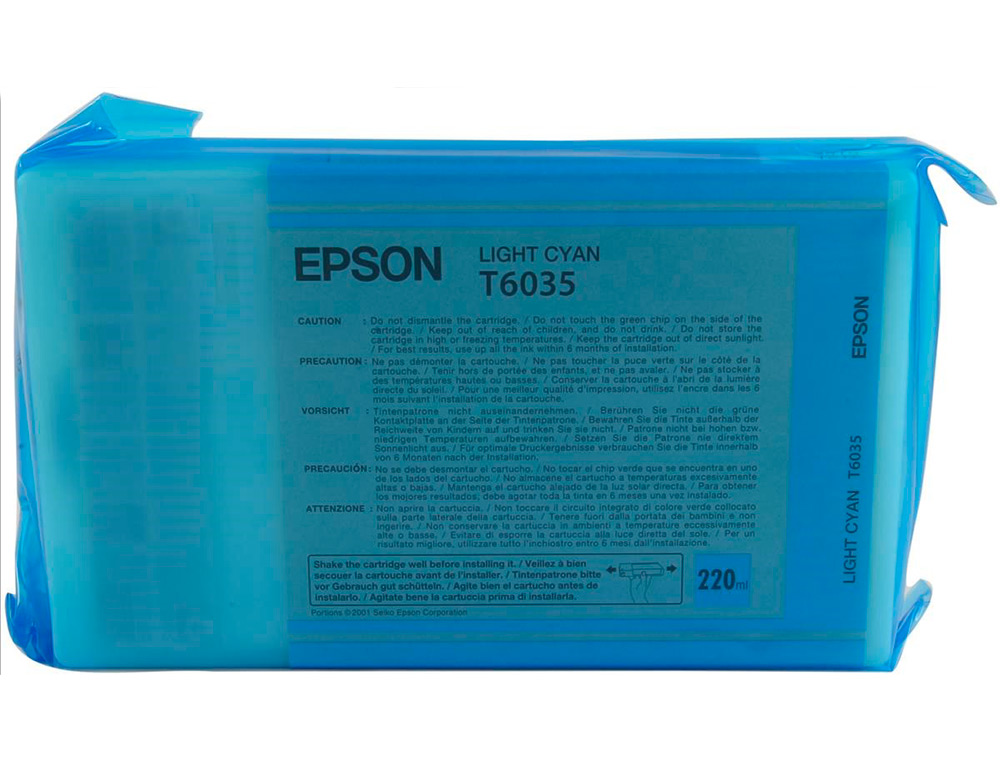 EPSON - Ink-jet gf stylus pro 7880/9880 cian claro (Ref. C13T603500)