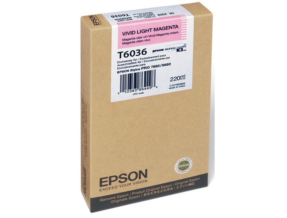 EPSON - Ink-jet gf stylus pro 7880/9880 magenta claro vivo (Ref. C13T603600)