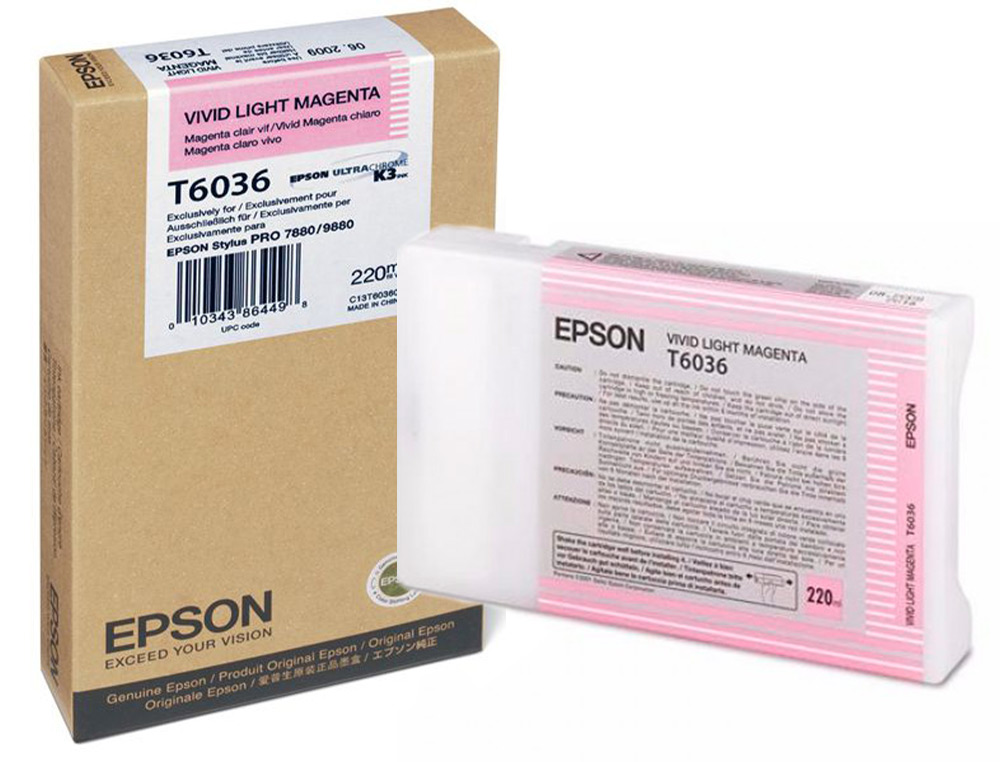 EPSON - Ink-jet gf stylus pro 7880/9880 magenta claro vivo (Ref. C13T603600)