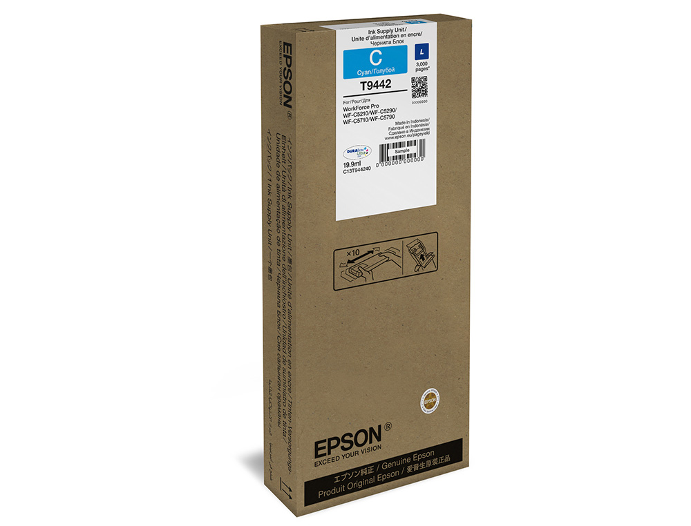 EPSON - Ink-jet wf-c5xxx series ink l cian 3000 (Ref. C13T944240)