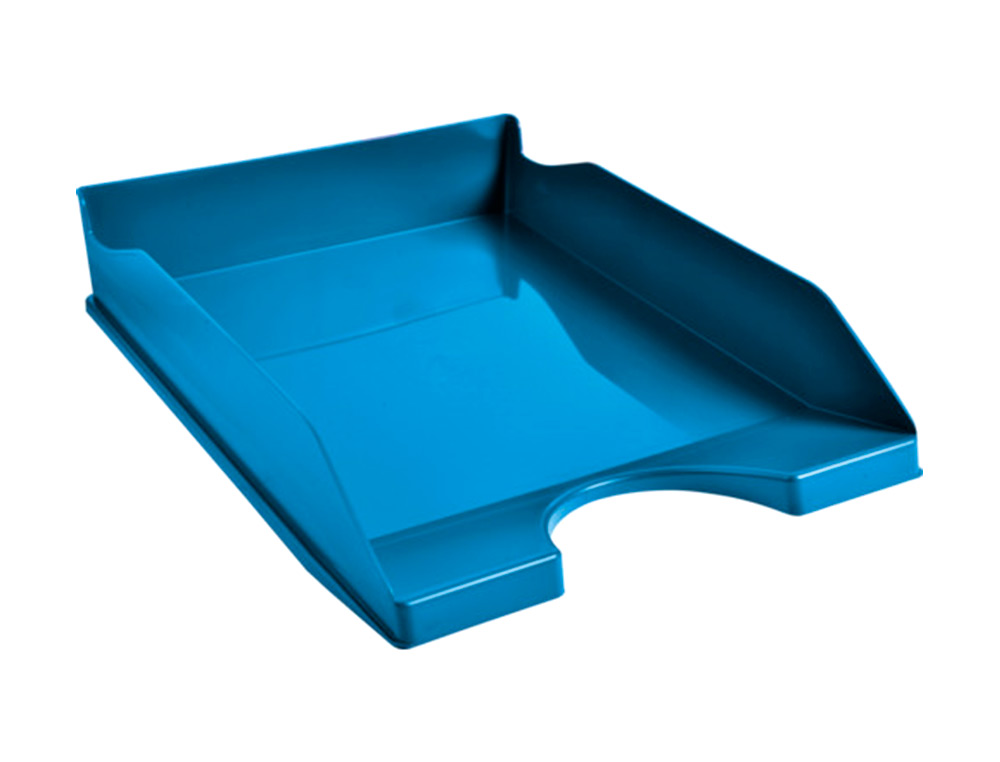 EXACOMPTA - Bandeja sobremesa clean safe azul 345x255x65 mm (Ref. 123100D)