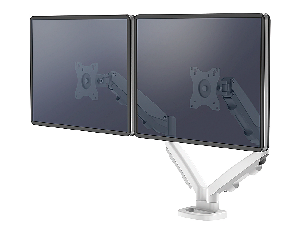 FELLOWES - Brazo para monitor serie eppa ajustable altura 2 pantallas normativa vesa hasta 10 kg blanco (Ref. 9683501)