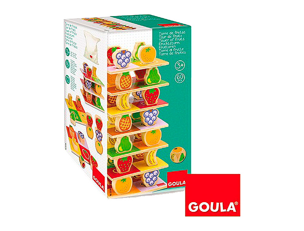 GOULA - Juego didactico torre de frutas (Ref. 55199)