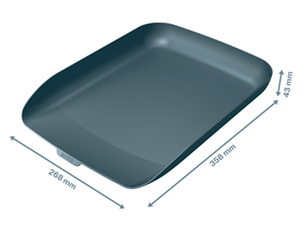 LEITZ - Bandeja sobremesa plastico cosy gris 268x126x358 mm (Ref. 53580089)