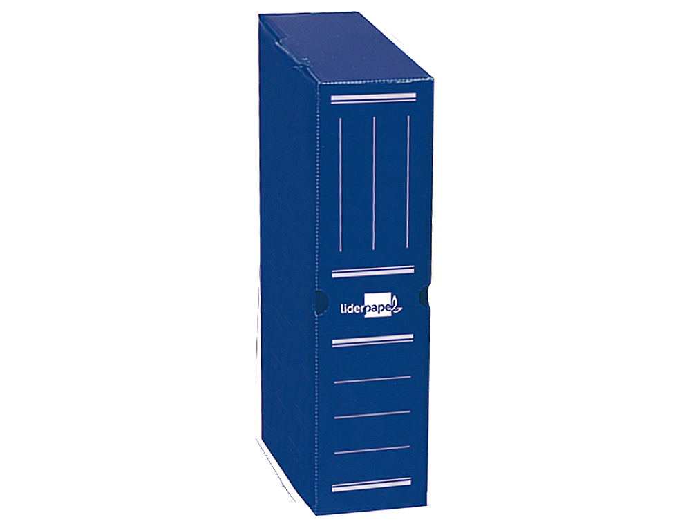 LIDERPAPEL - Caja archivo definitivo plastico azul 387x275x105 mm (Ref. DF14)