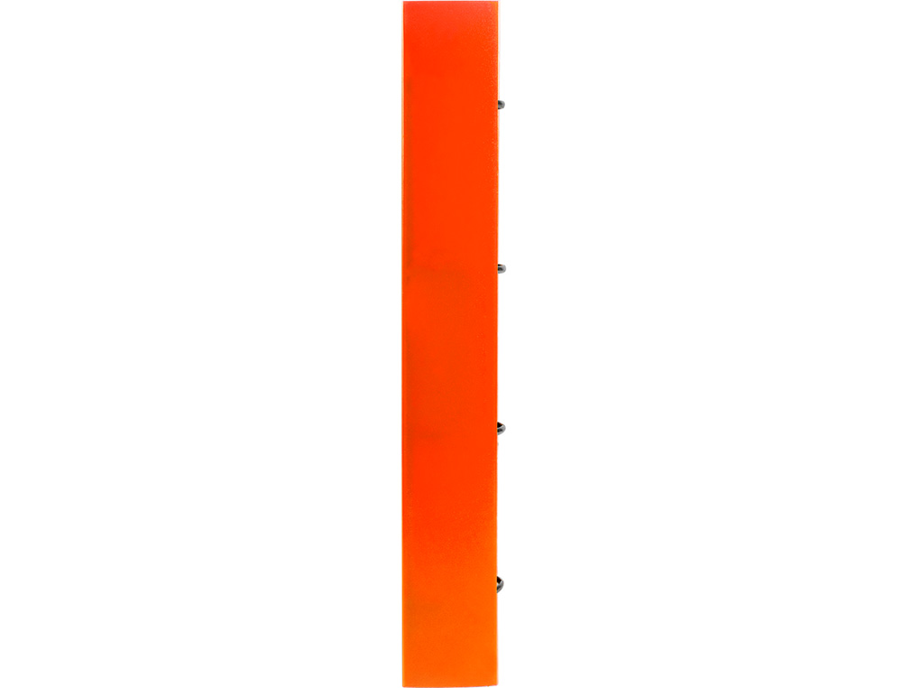 LIDERPAPEL - Carpeta con recambio A4 cuadro 5mm 100 hojas 80g polipropileno 4 anillas 25mm color naranja (Ref. CH58)