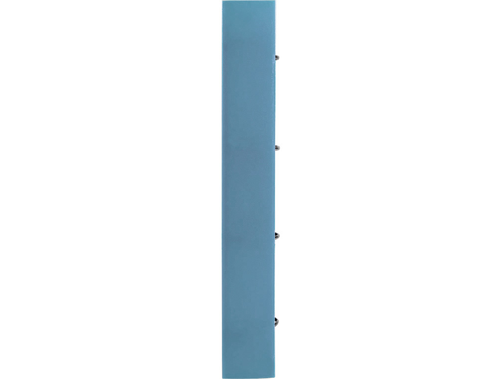 LIDERPAPEL - Carpeta con recambio A4 cuadro 5mm 100 hojas 80g polipropileno 4 anillas mixtas 25mm celeste (Ref. CH60)