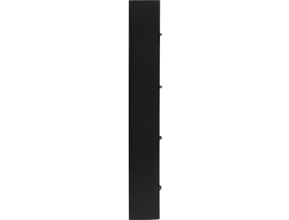 LIDERPAPEL - Carpeta con recambio A4 cuadro 5mm 100 hojas 80g polipropileno 4 anillas mixtas 25mm negro (Ref. CH52)
