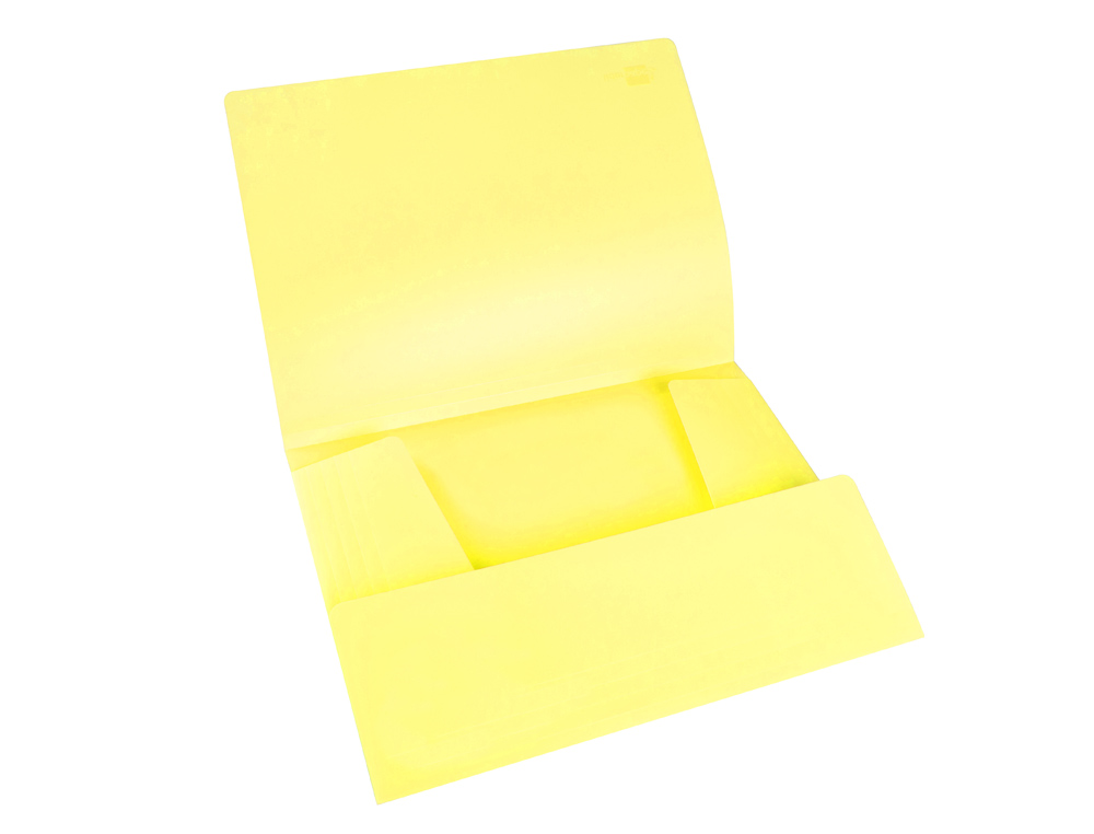 LIDERPAPEL - Carpeta gomas solapas polipropileno din A4 amarillo fluor opaco (Ref. GC14)
