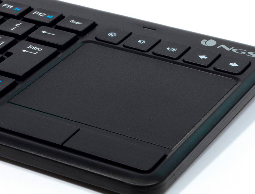NGS - Teclado warrior inalambrico touch pad con teclas multimedia de 2,4 ghz color negro (Ref. TVWARRIOR)