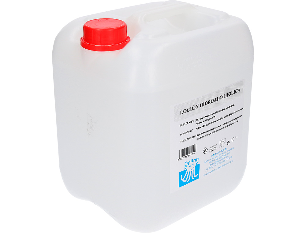 OTROS - Gel hidroalcoholico para manos limpia y desinfecta sin aclarado garrafa 5 litros (Ref. 161807)