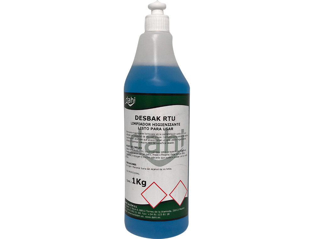 OTROS - Limpiador bactericida dahi desbak azul botella 1 litro (Ref. PCH051-DJ)
