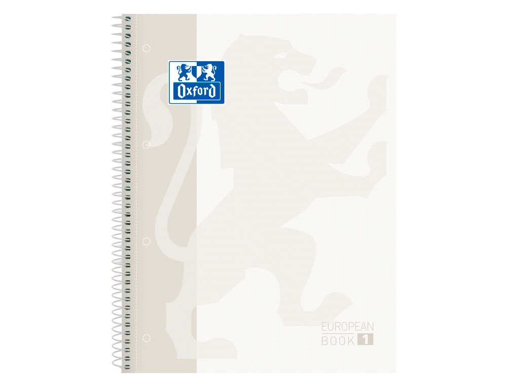 OXFORD - Cuaderno espiral ebook 1 school classic din a4+ 80 hojas cuadro 5 mm blanco (Ref. 400117449)