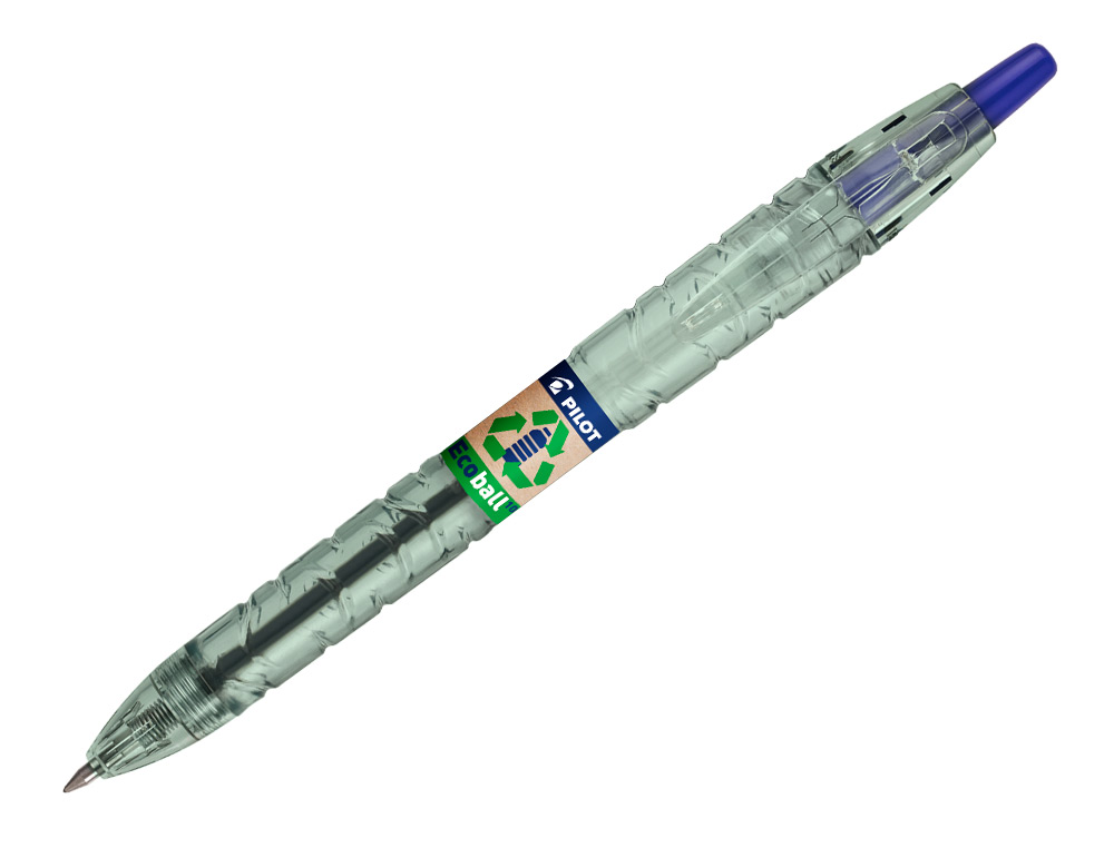 PILOT - Boligrafo ecoball plastico reciclado tinta aceite punta de bola 1 mm color azul (Ref. NEBA)
