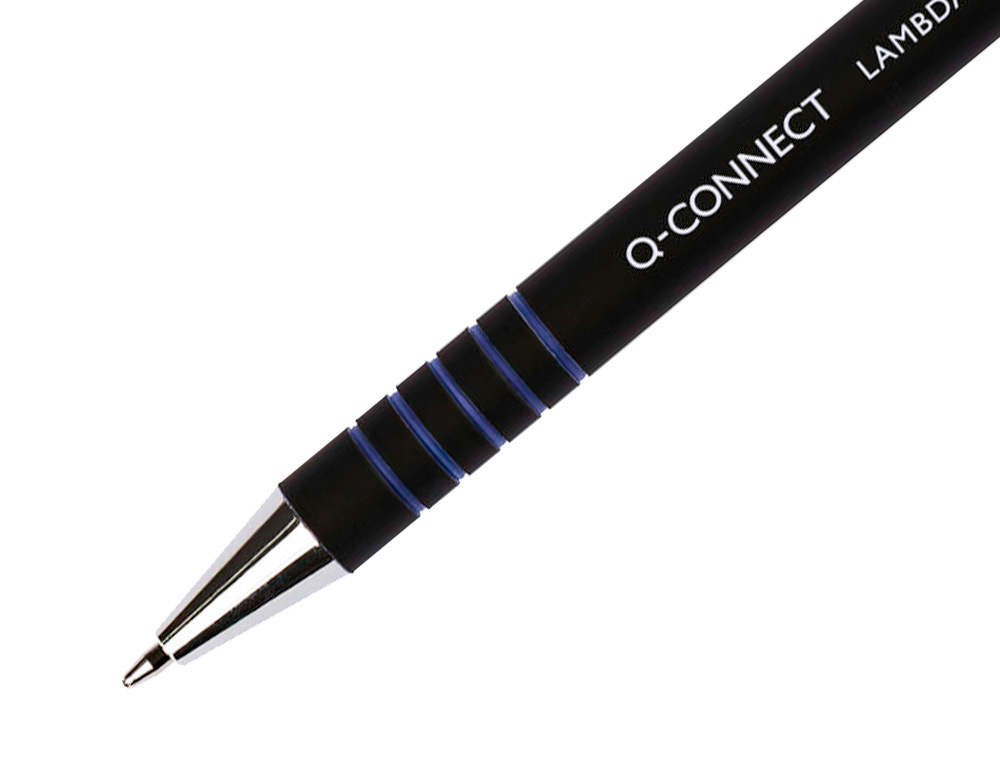 Q-CONNECT - Boligrafo retractil con grip 0,7 mm color azul (Ref. KF00673)