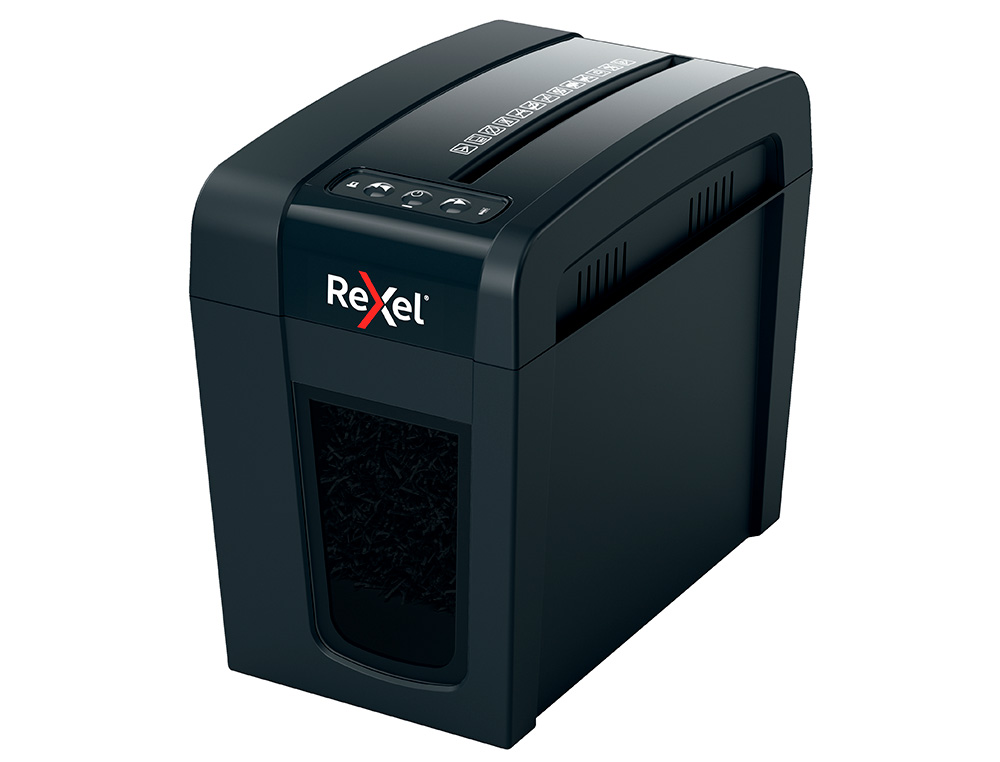 REXEL - Destructora de documentos secure x6-sl capacidad 6 hojas particulas destruye grapas y clips (Ref. 2020125EU)
