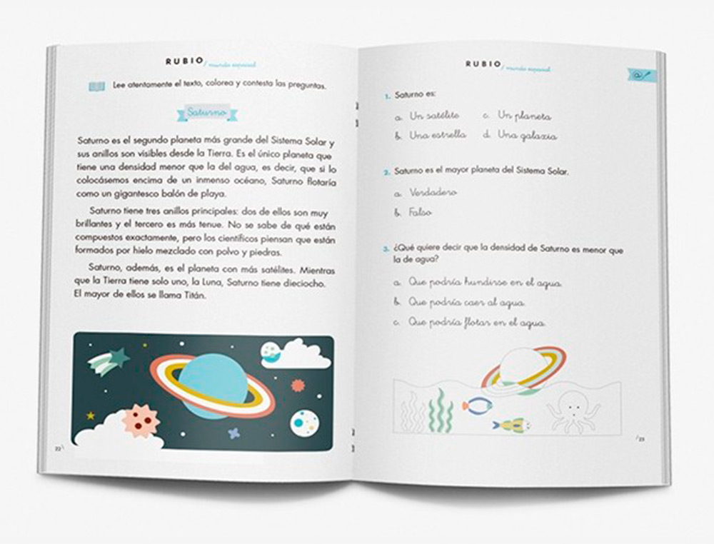 RUBIO - Cuaderno competencia lectora 2 mundo espacial (Ref. CL2)