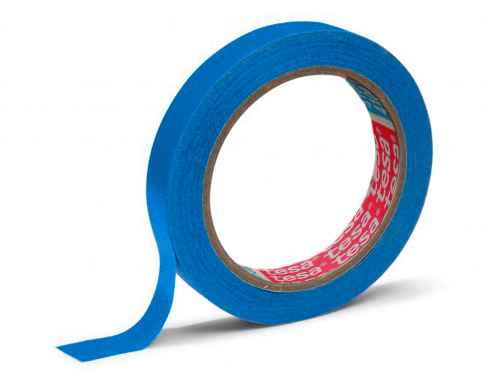 TESA - Cinta adhesiva film para cerrar bolsas 66 mt x 9 mm color azul (Ref. 62204-00007-00)