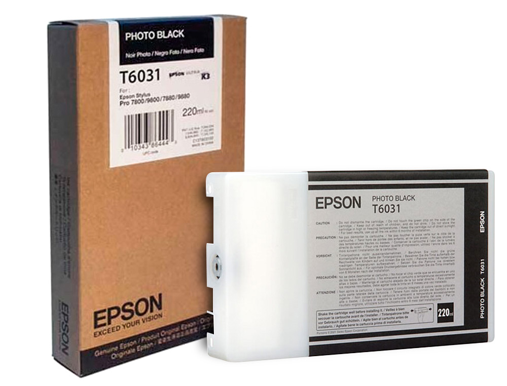 EPSON - Ink-jet gf stylus pro 7880/9880 negro photo (Ref. C13T603100)