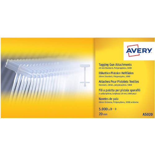 AVERY - Navetes caja 5000 ud 20 mm Natural (Ref.AS020)