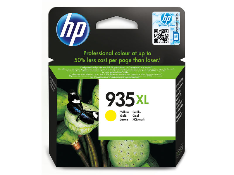 HP ( HEWLETT PACKARD ) - Cartuchos ORIGINALES Inyección De Tinta 935Xl Amarillo (Ref.C2P26AE#BGY)