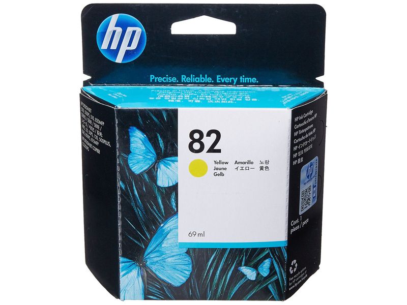 HP ( HEWLETT PACKARD ) - Cartuchos ORIGINALES Inyección De Tinta 82 Amarillo (Ref.C4913A)