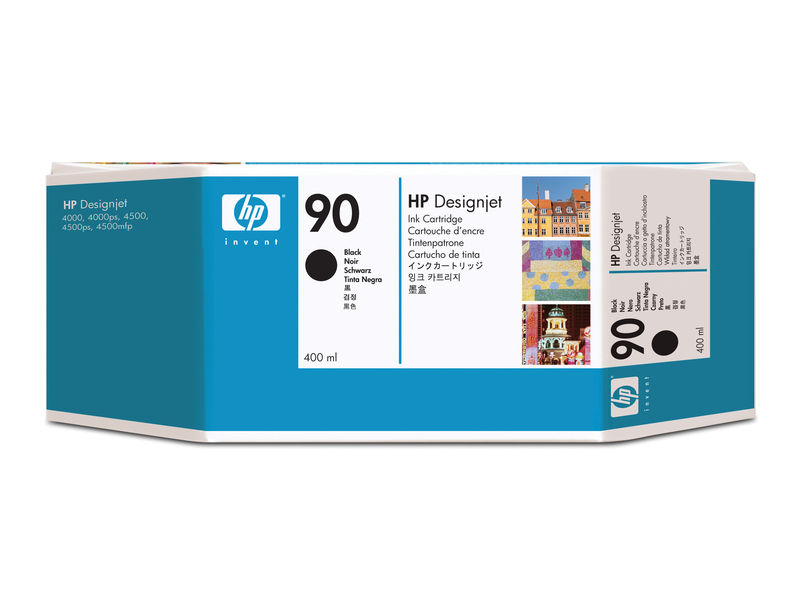 HP ( HEWLETT PACKARD ) - Cartuchos ORIGINALES Inyección De Tinta 90 Negro (Ref.C5058A)