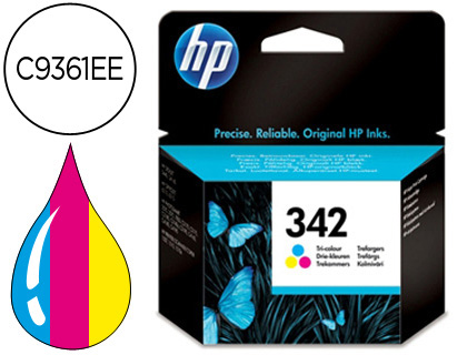HP ( HEWLETT PACKARD ) - Cartuchos ORIGINALES Inyección De Tinta 342 TRICL C9361EE ABE (Ref.C9361EE#ABE)