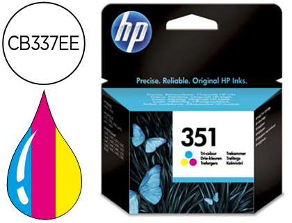 HP ( HEWLETT PACKARD ) - Cartuchos ORIGINALES Inyección De Tinta 351 TRICL CB337EE (Ref.CB337EE#ABE)