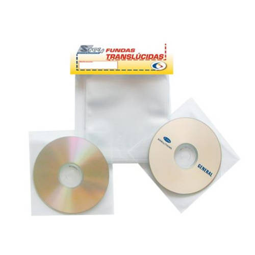 3L OFFICE - FUNDA CD/DVD 3L PP 125x128 BOLSA DE 100 (Ref.10297)