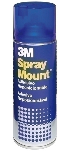 3M - PEGAMENTO en SPRAY 400ml MOUNT REMOVIBLE (bote AZUL) (Ref. Spray Mount)