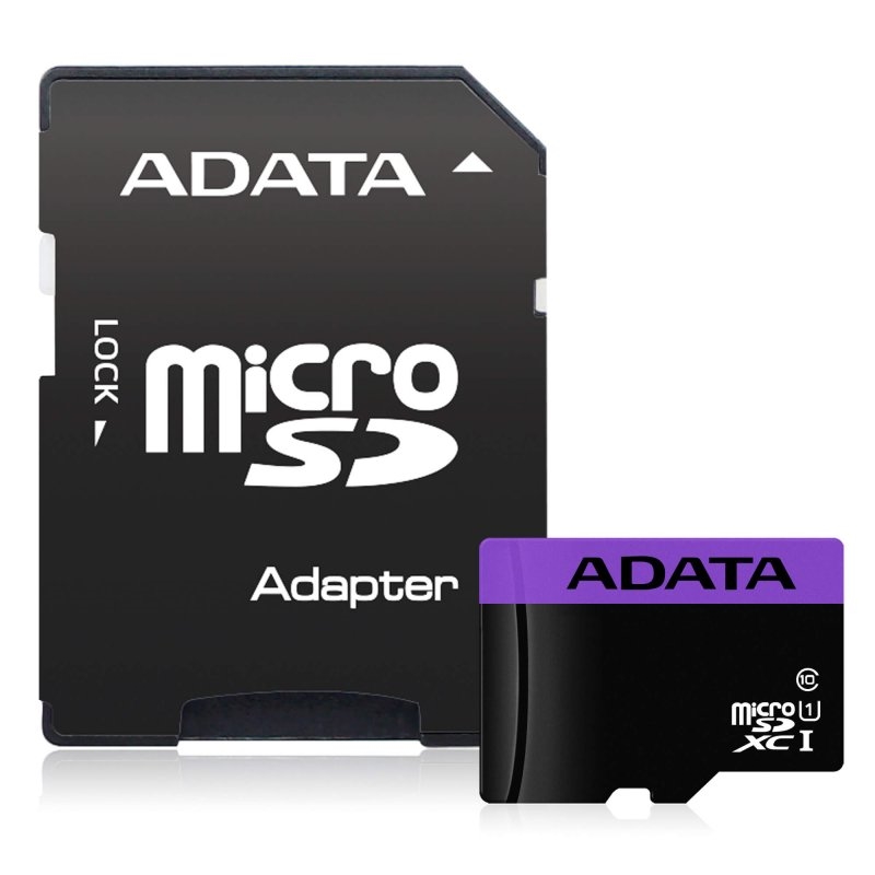 ADATA - MicroSDHC 16GB UHS-I CLASS10 c/adapt (Canon L.P.I. 0,24€ Incluido) (Ref.AUSDH16GUICL10-RA1)