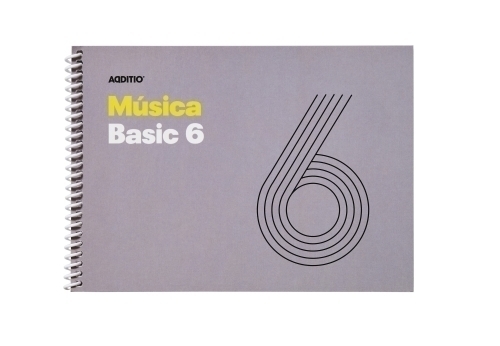 ADDITIO - BLOC de MUSICA BASIC 6 PENTAGRAMAS A5 APDO. (Ref.M06)