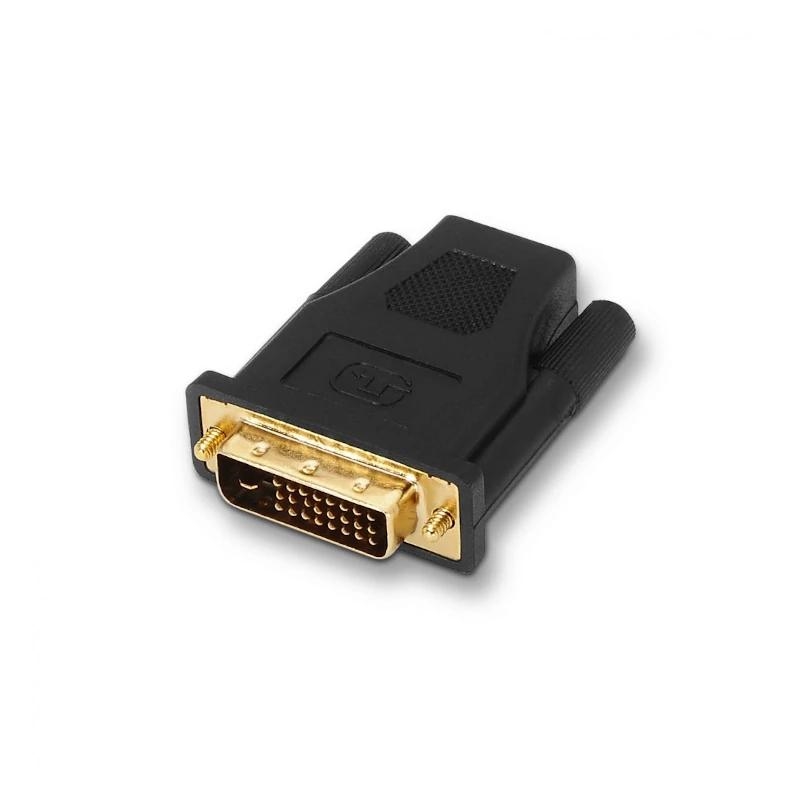 AISENS - ADAPTADOR DVI A HDMI, DVI 24+1/M - HDMI A/H ORO NEGRO (Ref.A118-0091)