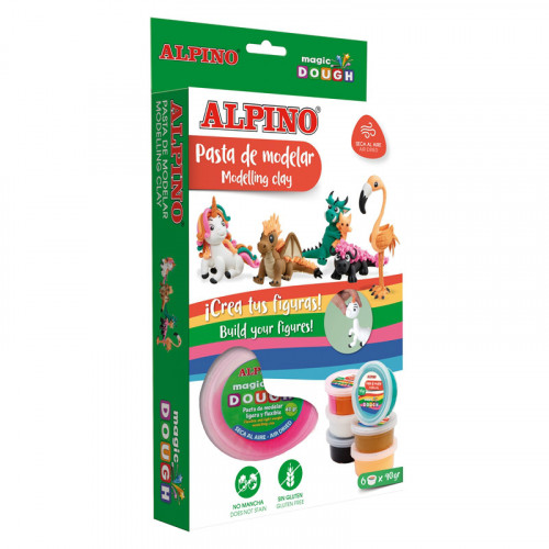 ALPINO - PASTA MODELAR MAGIC DOUGH FANTASY ANIMALS (Ref.DP000206)