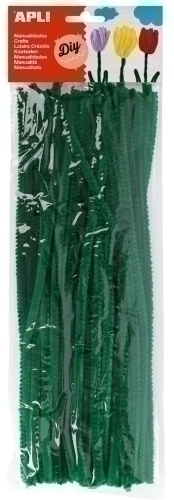 APLI - LIMPIA PIPAS VARILLA VERDE 30 cm. BOLSA de 50 (Ref.13275)