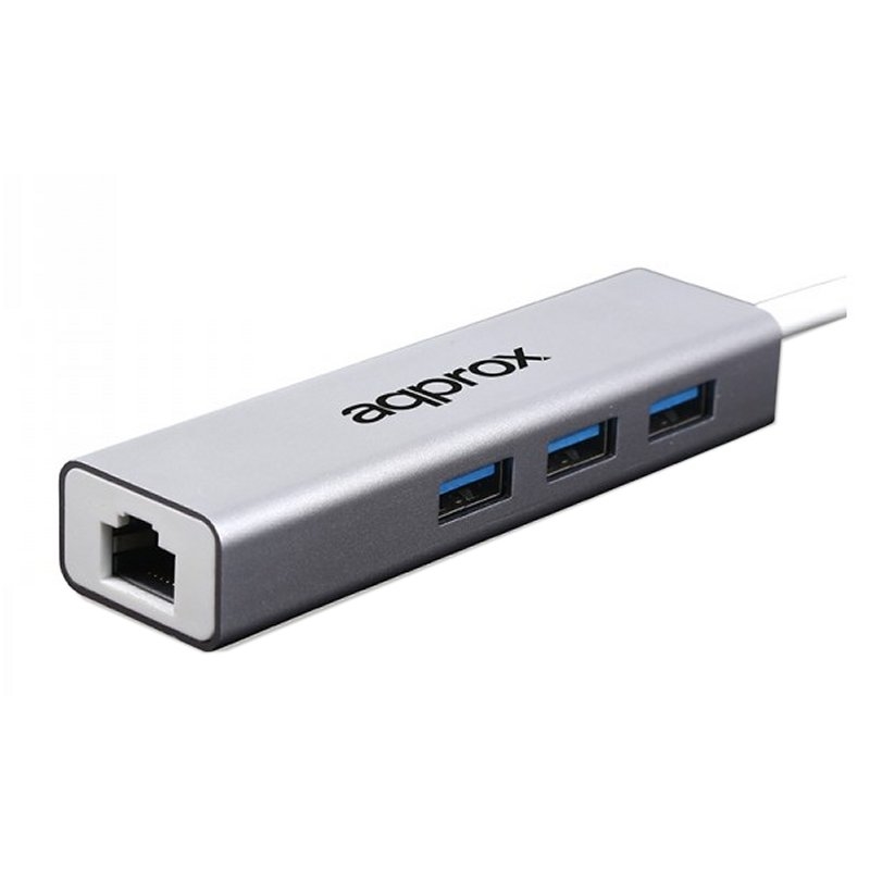 APPROX - Adaptador USB 3.0 Gigabit + HUB (Ref.APPC07GHUB)