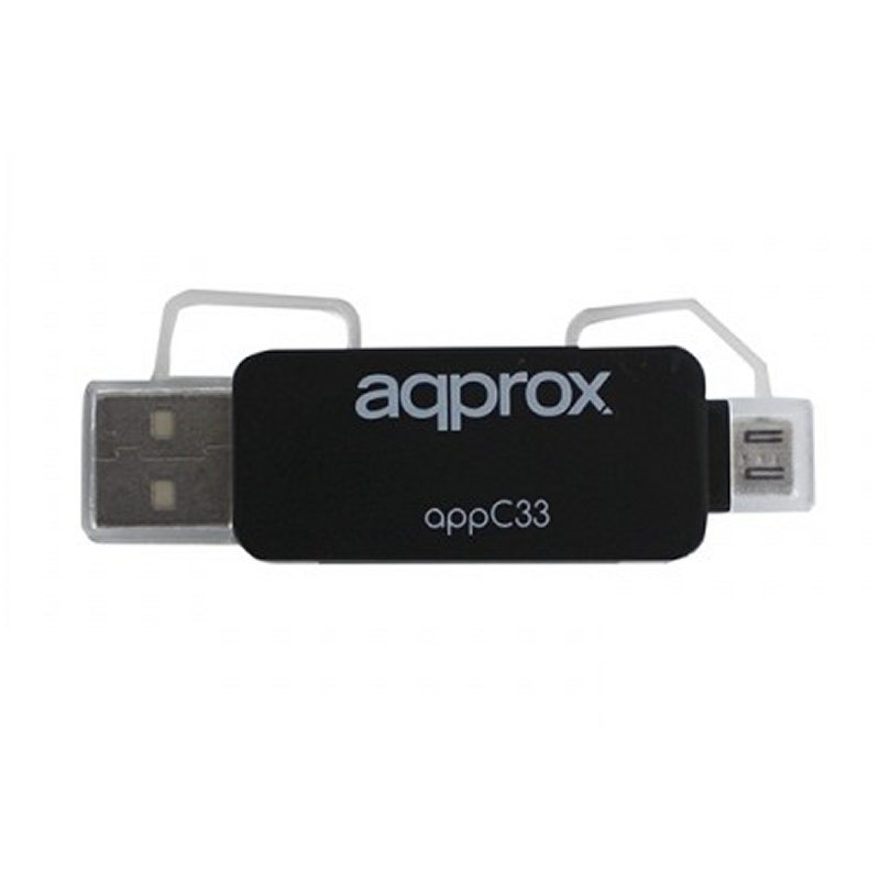 APPROX - Adaptador microSD/SD/MMC a USB/micro (Ref.APPC33)