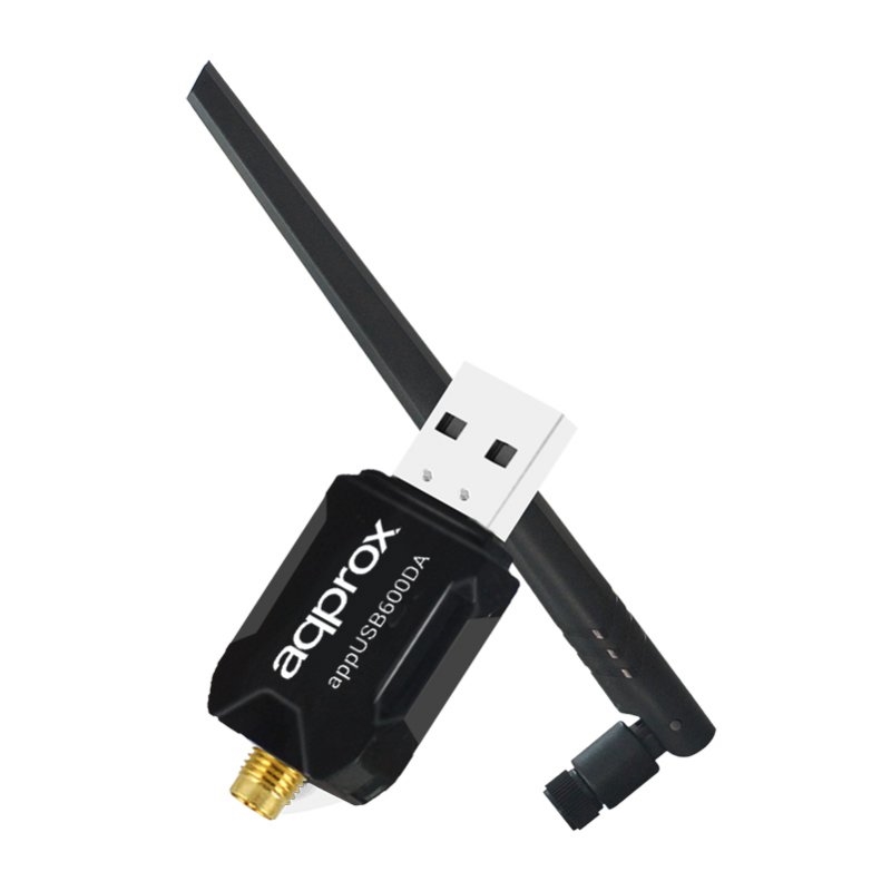 APPROX - Tarjeta Red WiFi N600 USB (Ref.APPUSB600DA)