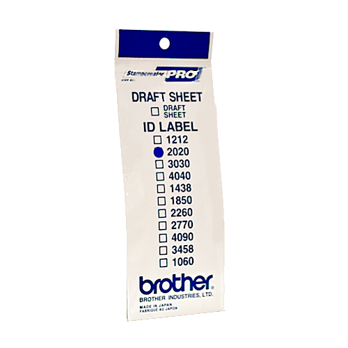 BROTHER - Etiquetas identificadoras 20X20 - bolsa de 12 hojas (Ref.ID2020)