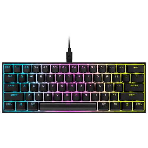 CORSAIR - K65 RGB MINI 60% Mechanical Gaming teclado USB QWERTY Inglés, Español Negro (Ref.CH-9194010-ES)