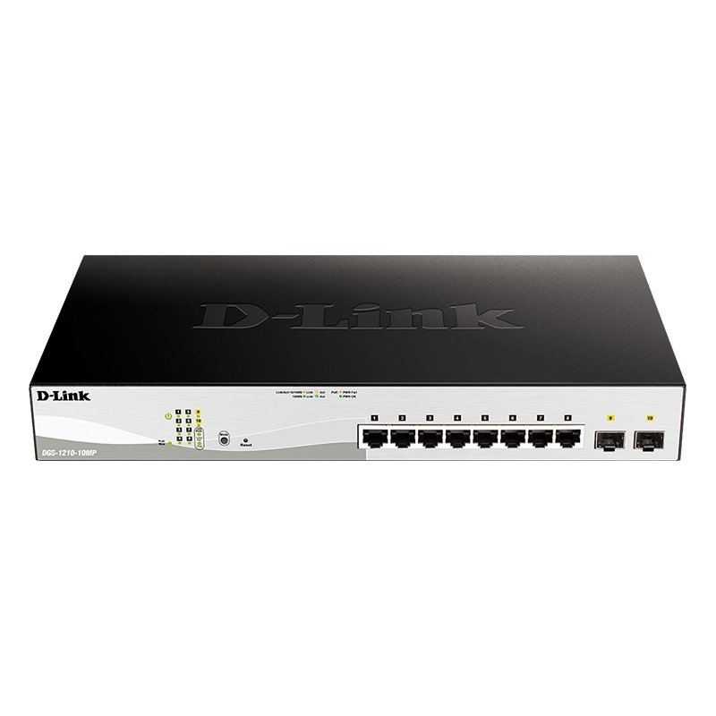 D-LINK - Switch 10Gb PoE+ 2xSFP 130W (Ref.DGS-1210-10MP/E)