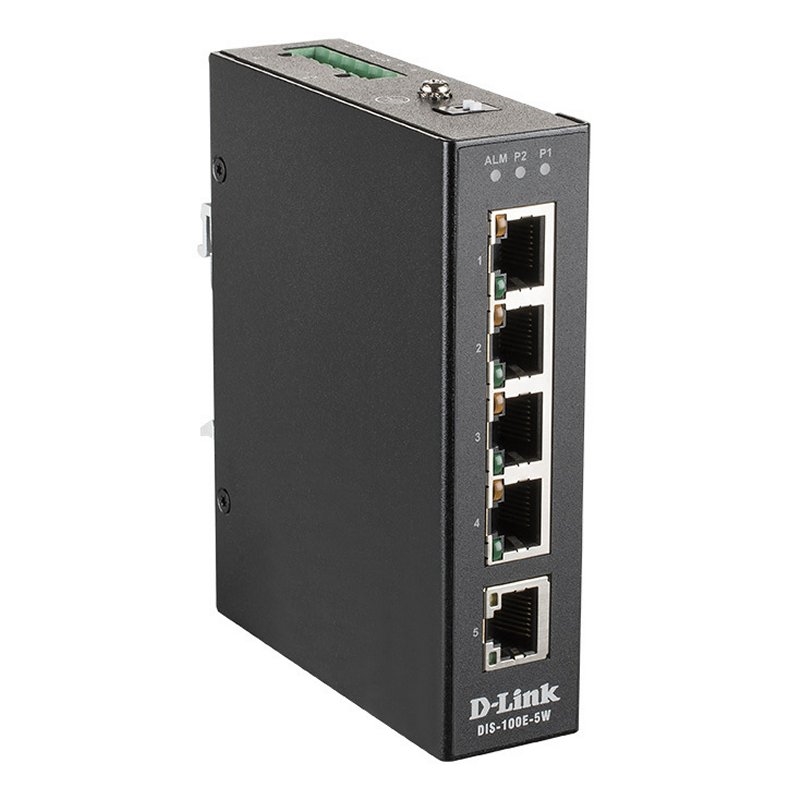 D-LINK - Switch Industrial 5x10/100Mbps (Ref.DIS-100E-5W)