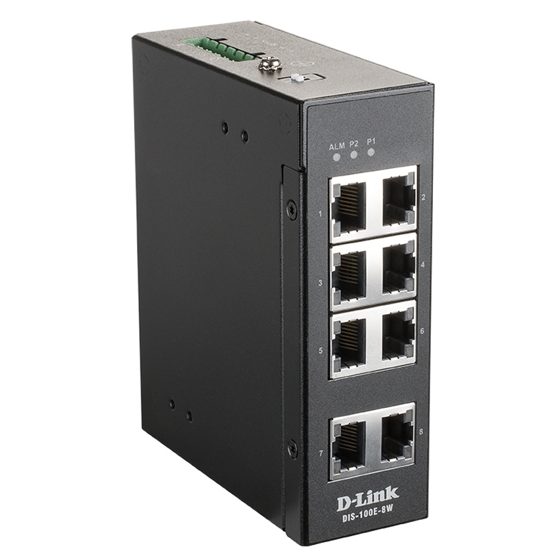 D-LINK - Switch Industrial 8x10/100Mbps (Ref.DIS-100E-8W)