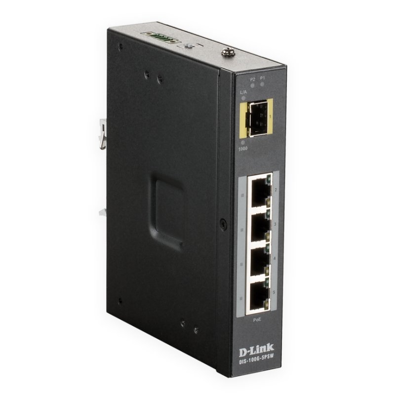 D-LINK - Switch Industrial 4xGB 1xSFP (Ref.DIS-100G-5PSW)